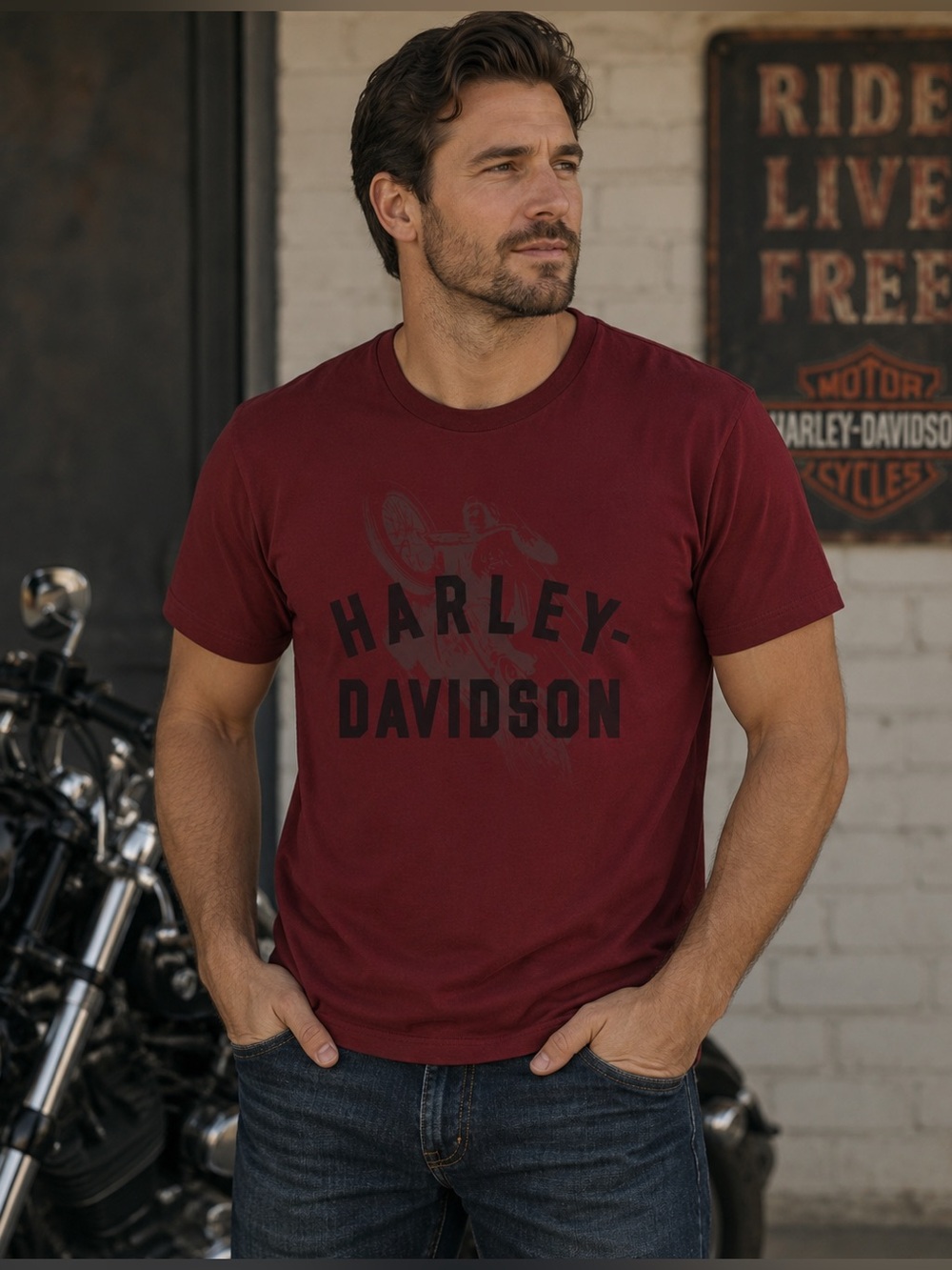 Harley-Davidson Men’s Enthusiast Biker Tee